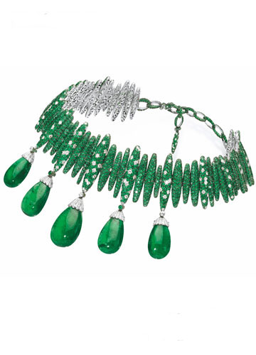 绿宝石项链   de grisogono